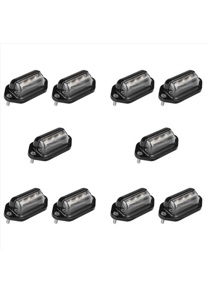 10X LED Plaka Işık Su Geçirmez Plaka Kuyruk Işığı Römorklar Rv Kamyonlar Tekneler (Yurt Dışından)