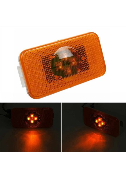 12PCS 24V Araba Kamyonu LED Yan Işaretçi Işık 4les Volvo Kamyonları Için Kehribar Gösterge Uyarı Lambaları Fm/fh (Yurt Dışından) indirimleri