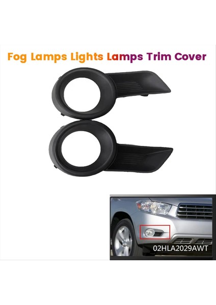 1paır Ön Tampon Sis Lambaları Işıklar Lambalar Toyota Highlander Için Trim Kapak 2009-2015 81482-0E020 81481-0E020 (Yurt Dışından) fiyatları