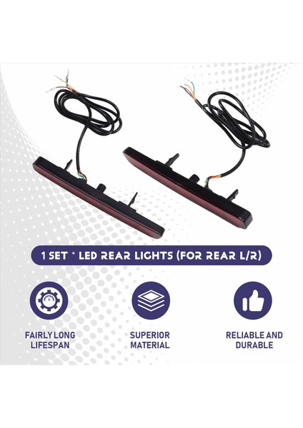 Araba LED Arka Tampon Reflektör Işık Dönüş Sinyal Fren Işığı Toyota Spade Esquire Noah/voxy 80 Prius 40 Scion Tc B (Yurt Dışından) fırsatları