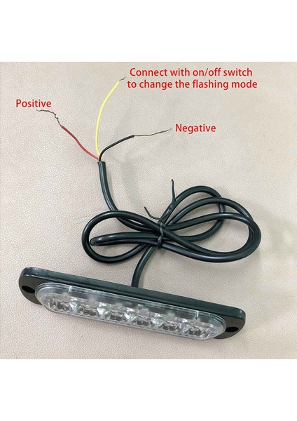 LED Acil Flaş Işıkları Amber 6 LED Frose Uyarı Acil Durum Yanıp Sönen Işık Araba Kamyonu Off Yolu Atv Suv 4 Paket (Yurt Dışından) fırsatları