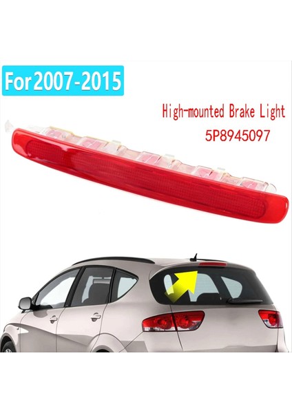 Altea Koltuğu Için Kırmızı Yüksek Montajlı Fren Lambası Altea Xl Tip 5p Altea Freetrack Tip 5p 2006-2015 Arka Fren Işığı 5P8945097 (Yurt Dışından) modelleri