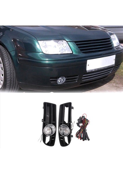 Ön Sis Far Montaj Sis Lambası Izgarası Vw Bora Jetta Mk4 1998-2004 Için Anahtar Kablo Demeti ile (Yurt Dışından) modelleri