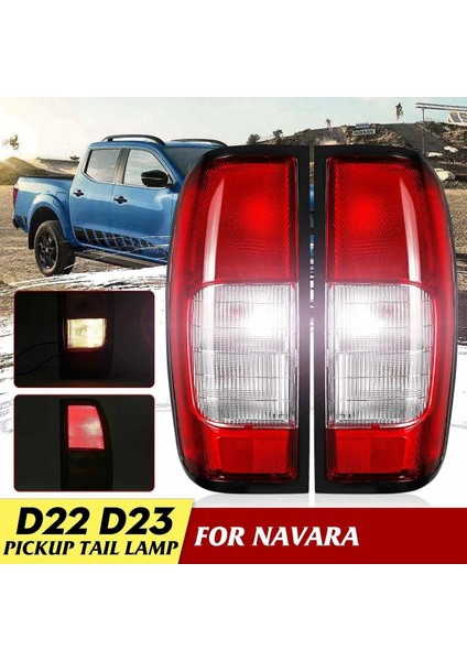 Nissan Navara Için Çift Kuyruk Işığı Freni Lambası Işığı D22 D23 Pıckup 1997-2004 W/ Ampul Tel Koşum RLN026-EU-R-RLN026-UK-L (Yurt Dışından) fırsatları