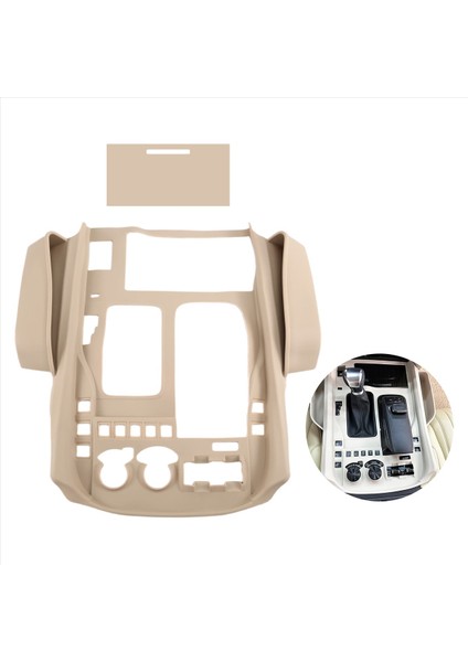 Lexus 570 LX570 Aksesuarları Için Araba Iç Kauçuk Saklama Kutusu Organizatörü 2016-2021 Bej (Yurt Dışından)
