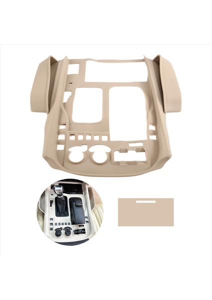 Lexus 570 LX570 Aksesuarları Için Araba Iç Kauçuk Saklama Kutusu Organizatörü 2016-2021 Bej (Yurt Dışından) fiyatları