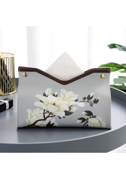 Yeni Çin Tarzı Deri Doku Kutusu Hafif Lüks Ev Sehpa Dekorasyonu Pratik Tasarım Oturma Odası Doku Kutusu (Yurt Dışından) fiyatları