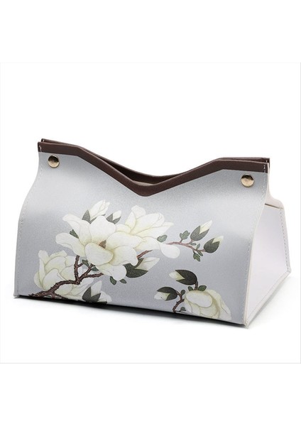 Yeni Çin Tarzı Deri Doku Kutusu Hafif Lüks Ev Sehpa Dekorasyonu Pratik Tasarım Oturma Odası Doku Kutusu (Yurt Dışından) modelleri