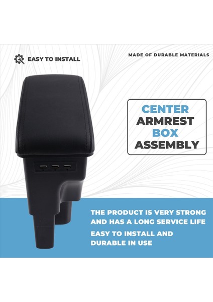 Suzuki Jimny Için USB Bağlantı Noktaları ile Araba Merkezi Koltuk Kutusu Montajı Depolama Kutusu 2019-2023 JB74 Retrofit Parçaları Iç Parçalar (Yurt Dışından) fırsatları