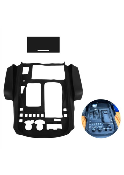 Lexus 570 LX570 Aksesuarları Için Araba Iç Kauçuk Saklama Kutusu Organizatörü 2016-2021 Siyah (Yurt Dışından)