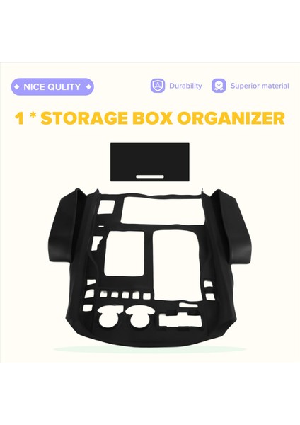 Lexus 570 LX570 Aksesuarları Için Araba Iç Kauçuk Saklama Kutusu Organizatörü 2016-2021 Siyah (Yurt Dışından) fırsatları