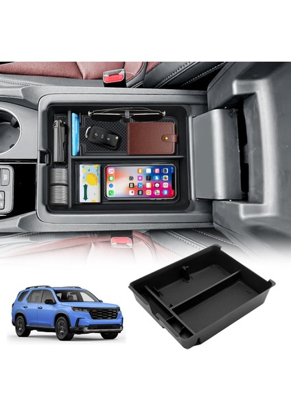 Honda Pilot 2023-2024 Koltuk Saklama Kutusu Tepsisi Iç Aksesuarlar Için Merkez Konsol Organizatörü (Yurt Dışından) modelleri