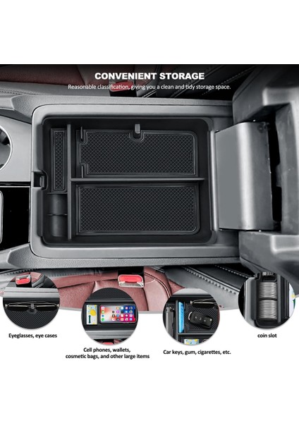 Honda Pilot 2023-2024 Koltuk Saklama Kutusu Tepsisi Iç Aksesuarlar Için Merkez Konsol Organizatörü (Yurt Dışından) fırsatları