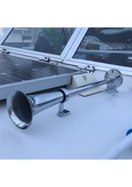 Araba Hava Boynuzu 17 Inç 150DB 180W Araç Siren Tonu Pompası Kamyon Araç Teknesi Motosiklet Için Tek Boynuz Kompresörü - 24V (Yurt Dışından) fırsatları