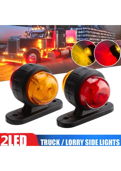 2pcs Araba 12-24V LED Yan Işaretleyici Anahat Işığı Gösterge Lambası Römork Kamyonu Için Rv (Yurt Dışından) indirimleri