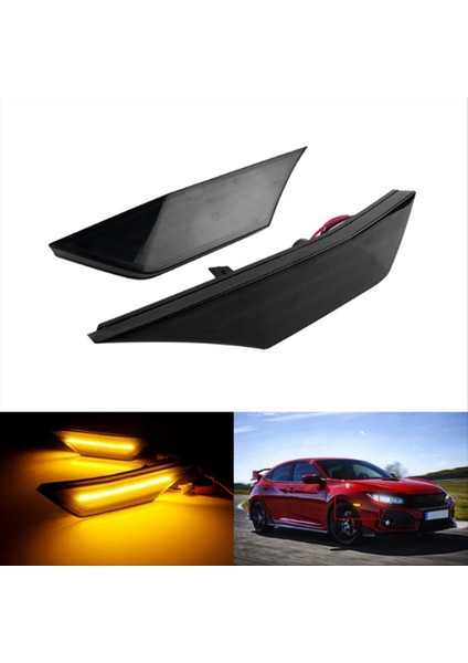 HO25501 Araba Dinamik LED Işaretleyici Işık Dönüş Sinyali Honda Civic 2016-2020 Gösterge Işığı (Yurt Dışından) modelleri