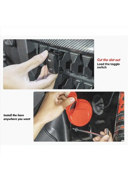 2x Utv Atv Universal 12V Boynuz Kiti Polaris Rzr 800 Xp Ranger Için Rocker Switch W/ Cf Moto Için Arctic (Yurt Dışından) fırsatları