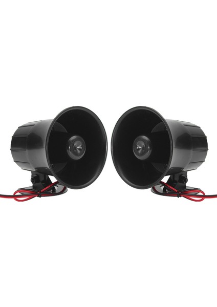 2x 12V 20W Araba Kamyonu Rv Hava Elektrikli Siren Boynuz Konuşmacı Van Pa Yüksek Sesli Ses Alarmı (Yurt Dışından)