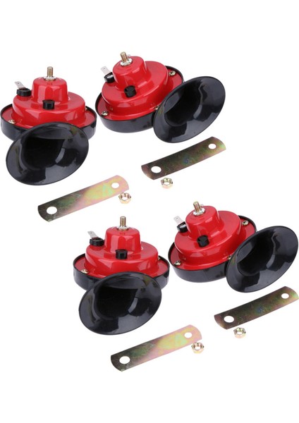 4x 300DB Kamyon Tren Teknesi Için Süper Yüksek Tren Korsası Araba Hava Hava Elektrikli Salyangoz Tek Boynuz 12V Su Geçirmez Motosiklet Boynuzu (Yurt Dışından)