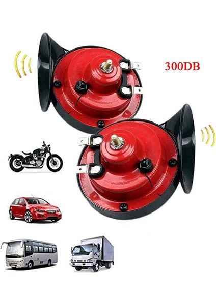 4x 300DB Kamyon Tren Teknesi Için Süper Yüksek Tren Korsası Araba Hava Hava Elektrikli Salyangoz Tek Boynuz 12V Su Geçirmez Motosiklet Boynuzu (Yurt Dışından) fiyatları