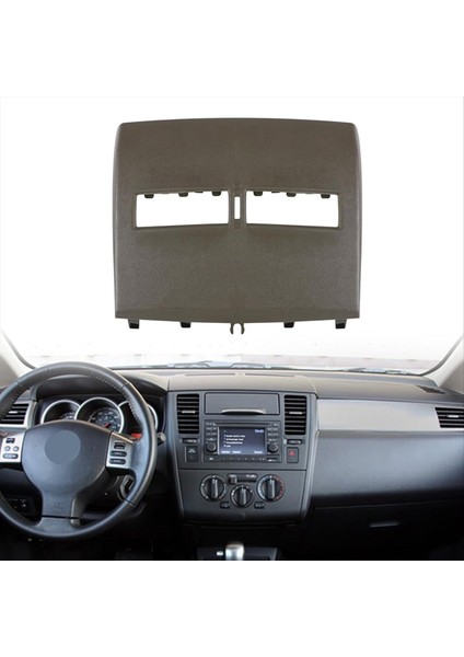 Araba Iç Ön Üst Merkez Çizgi Hava Havalandırma Süslemesi Çember 68414ED50C Nissan Versa 2007-2012 C11 Tiida Gri (Yurt Dışından) modelleri