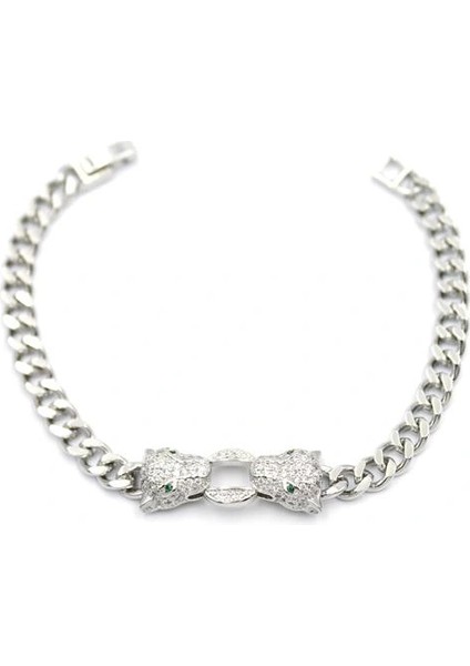 Litaetrend Zirkon Taşlı Leopar Bileklik - Gümüş fiyatları