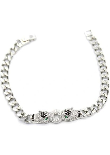 Litaetrend Zirkon Taşlı Leopar Bileklik - Gümüş fiyatları