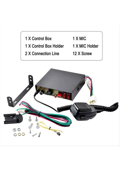 Araba Hoparlörü Için Polis Sireni Megafon 12V 200W Uyarı Konuşmacı Kamyon Araba Polis Acil Durum Alarmı (Yurt Dışından) fırsatları