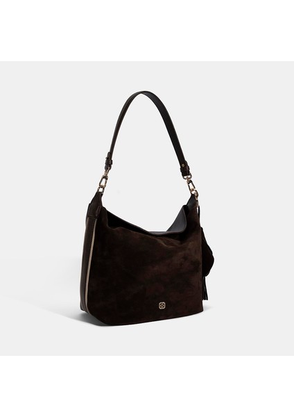 Kadın Kahve Püskül Aksesuarlı Omuz Çantası fiyatları