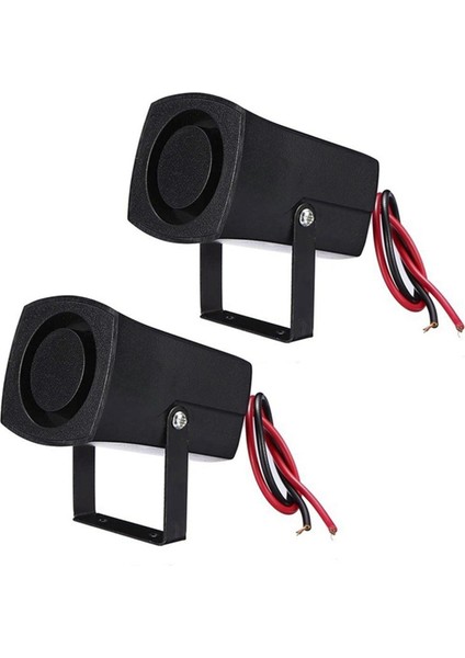 2x 12-24V 6tones Araba Polisi Yangın Alarmı Korna Yüzük Alarm Sistemi Siren Hoparlör Uyarı Yüksek Ses Alarm Hoparlör (Yurt Dışından)