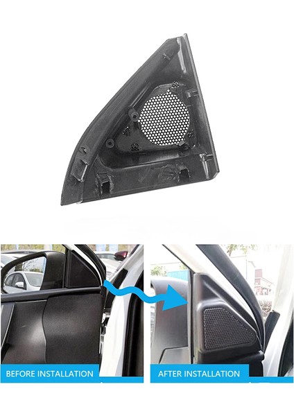 Araba Kapısı Paneli Ses Korsusu Kapak Toyota Corolla 2014-2018 Için Tweeter Üçgen Hoparlör Hoparlör Kapağı Kaplama (Yurt Dışından) modelleri