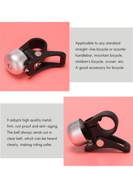 Xiaomi Mijia M365 Elektrikli Scooter Acessory Için Alüminyum Alaşımlı Scooter Bels Horn Ring Bell Hızlı Serbest Bırak Montajı (Yurt Dışından) indirimleri