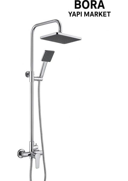 5 fonksiyonlu robot duş takımı krom sürgülü