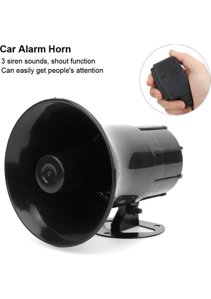12V Polis Siren Hoparlörü 3 Ton Ses Ses Sesli Ayar Aracı Mikro Hoparlör Acil Pa Sistemi (Yurt Dışından) fiyatları