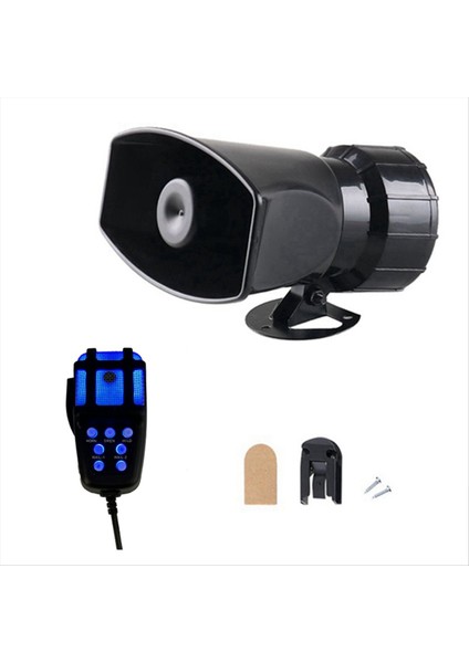 Mic Pa Sistem Acil Durum Amplifikatör Hooter Police Siren Hava Korna Tonu Araba Korna Araba Uyarı Alarm Hoparlörleri Yüksek Sesle (Yurt Dışından)