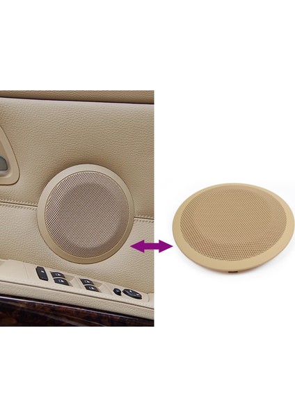 Araba Yükseltilmiş Iç Kapı Hoparlör Tweeter Kapak Trim For-Bmw X1 E84 E90 E91 E92 Bej (Yurt Dışından) fiyatları