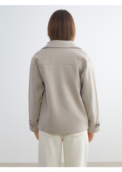 Yeni Sezon Kruvaze Yaka Kadın Kaşe Kaban indirimleri