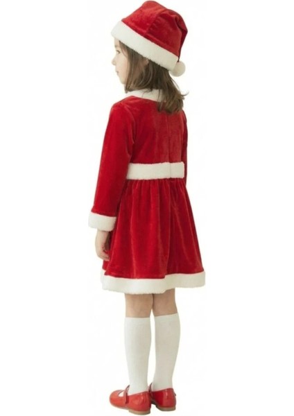 Kadife Kumaş Fiyonklu Noel Anne Kostümü fiyatları
