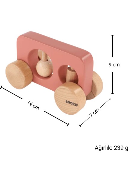 Ahşap Dikdörtgen Araba, Canlı Sarı Renkli, Şık ve Dayanıklı Tasarım