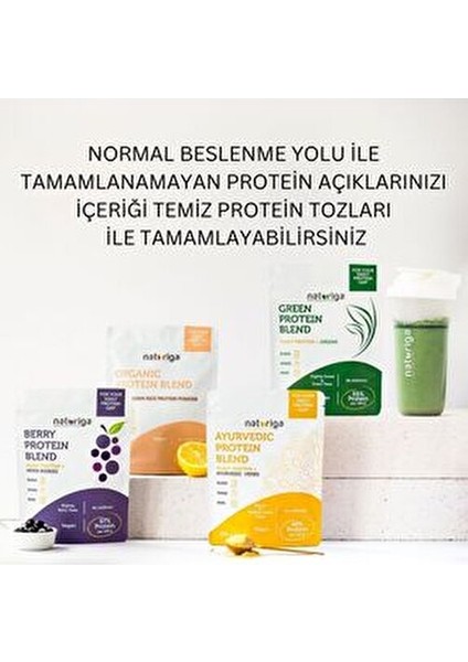 Protein Karışımı 250 gr Berry Meyveli Vegan %57 Bitkisel Protein