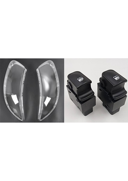 2 Set Araç Aksesuarları 1 Pcs Araç Temizleme Lens Kulları Kullanım Ön Far Kapak ve 1 Set Güç Penceresi Anahtarı Düğmeleri (Yurt Dışından) fiyatları