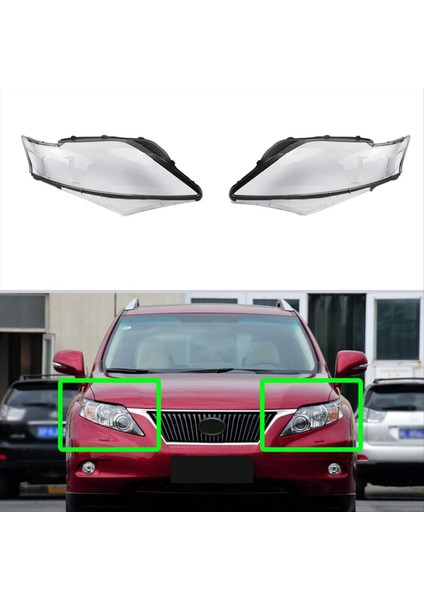 Sol Araba Far Lens Kapağı Kafası Işık Lambası Gölge Kabuk Lens Lens Lambası Lexus RX270 RX350 2009 2011 2011 Için (Yurt Dışından) fiyatları