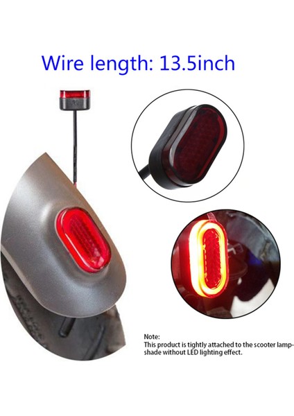 2x Elektrikli Scooter Arka Lambalar LED Arka Çamurluk Lambası Fren Arka Lamba Gölgesi Xiaomi MIJIAM365 Scooter Kaykay (Yurt Dışından) fiyatları