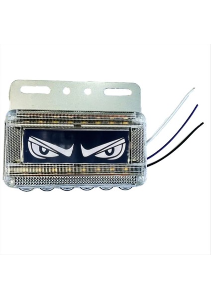Göz Yan Işaretli Işıklar 12V-24V Kamyon LED Yan Işaret Işıkları Sürüş Güvenlik Kamyonu Açık Beyaz (Yurt Dışından)