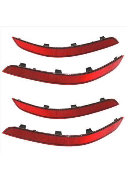 Arka Tampon Reflektör Işık Trim 2048200374 2048200474 Mercedes-Benz Glk Sınıfı GLK250 GLK300 GLK350 L+R 4pcs (Yurt Dışından)