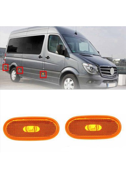 Mercedes-Benz Sprinter Için 12X Araç Yan Işaretli Lambalar W906 2006-2018 A0038202956 Yan Çamurluk Sinyal Koşulları Işıkları (Yurt Dışından) modelleri