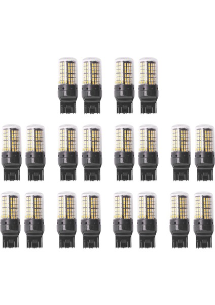 16PCS Süper Parlak Kanbus T20 7440 W21W WY21W 144-SMD Ters Işık Dönüş Sinyali Işığı (Sarı Işık) (Yurt Dışından)