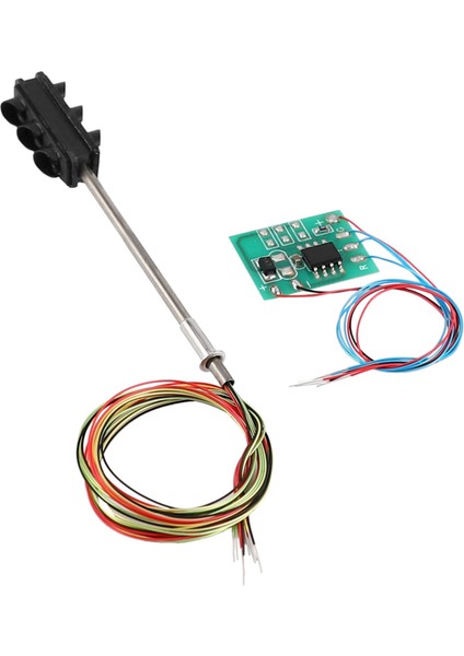 4x 3 Renk Trafik Işık Sinyalleri Ho Oo Ölçekli Model 6led Dıy Kum Masası Geçiş Sokak Inşaat Demiryolu Iki Taraf (Yurt Dışından) modelleri