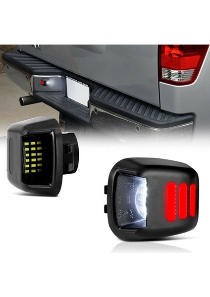 2x Araba LED Plaka Işıkları Nissan Navara D40 Frontier Titan 2007-2016 Için Arka Işık Su Geçirmez Taillamp (Yurt Dışından) modelleri