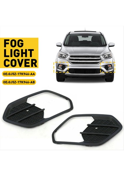 1 Çift Ön Tampon Sis Lambası Çerçeve Izgara Kapağı F01039178 Ford Kaçış Kuga 2017-2019 (Yurt Dışından) indirimleri